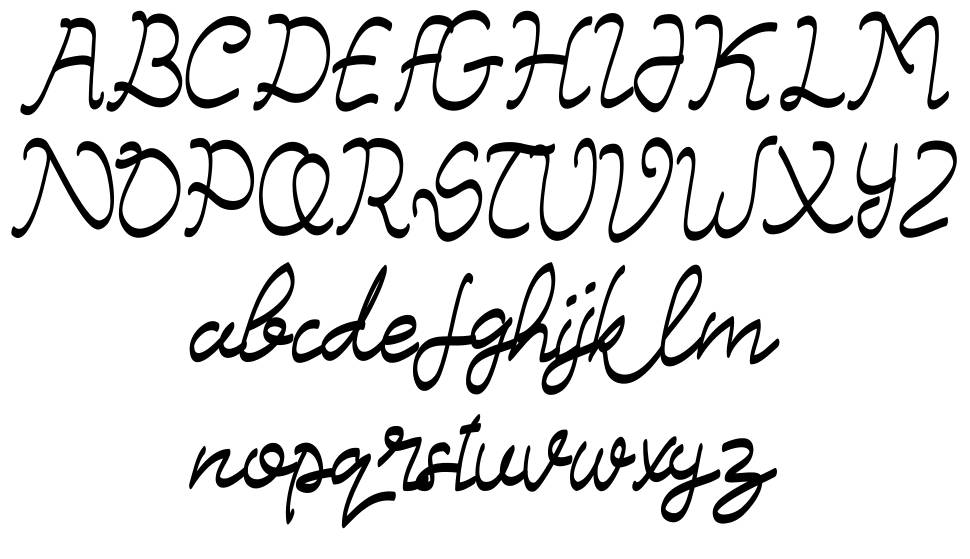 Letsdy font specimens