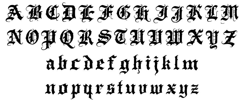 Letter Cream font specimens