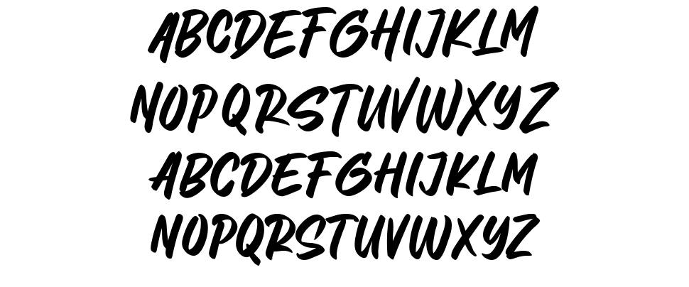 Letter Marker font specimens