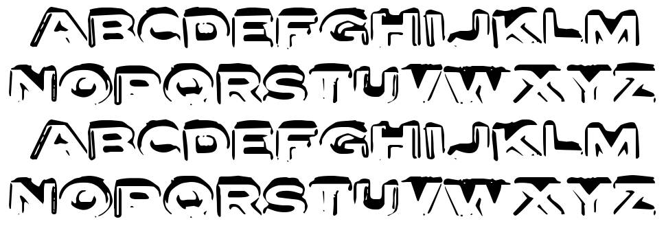 Letter Set font Örnekler
