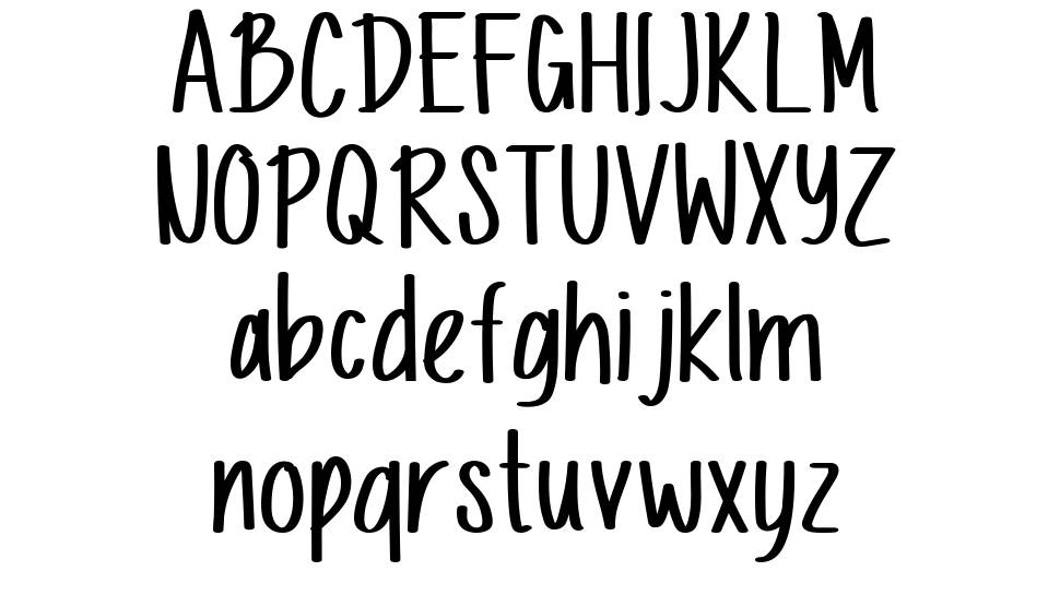 Letternesia font Örnekler