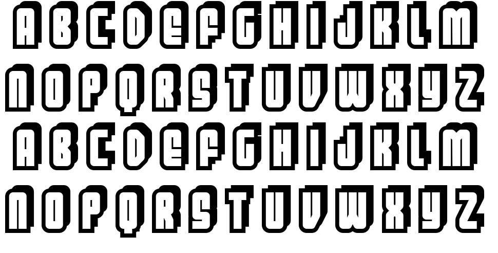 Letters font specimens