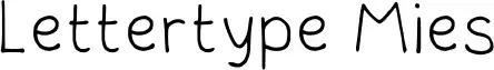 Lettertype Mies