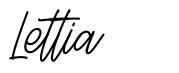 Lettia font