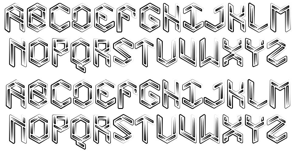 Level 01 font specimens