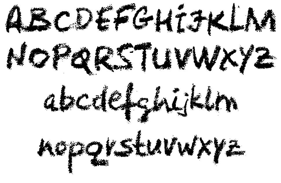 Levi Crayola font Örnekler