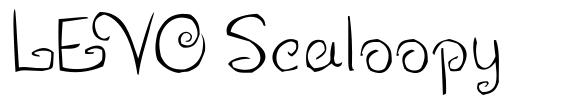 LEVO Scaloopy шрифт