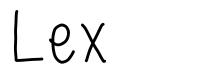 Lex шрифт