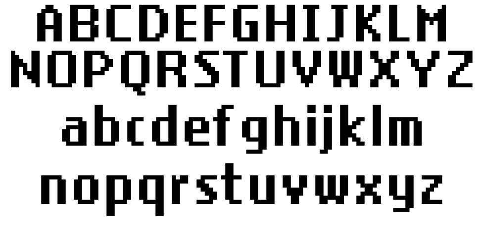 LG Gothic písmo Exempláře