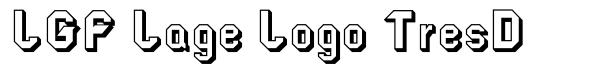 LGF Lage Logo TresD písmo