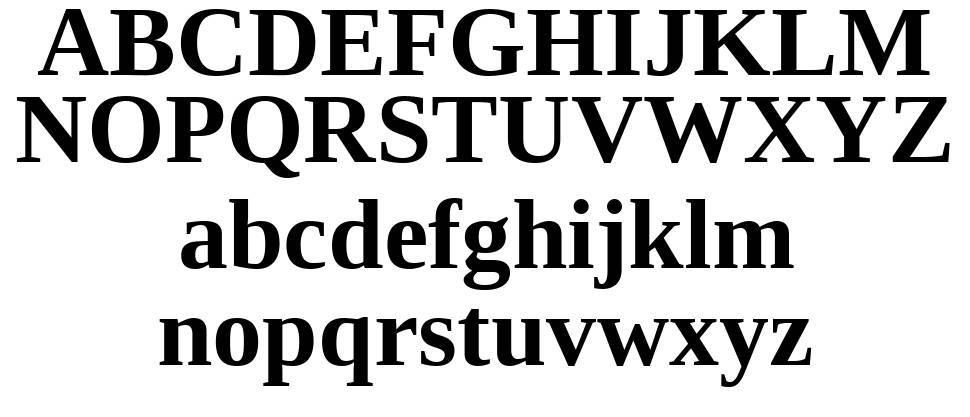 Liberation Serif písmo