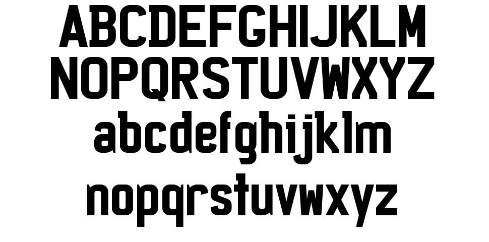 Licenz Plate font specimens