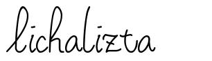 Lichalizta шрифт