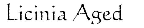 Licinia Aged шрифт
