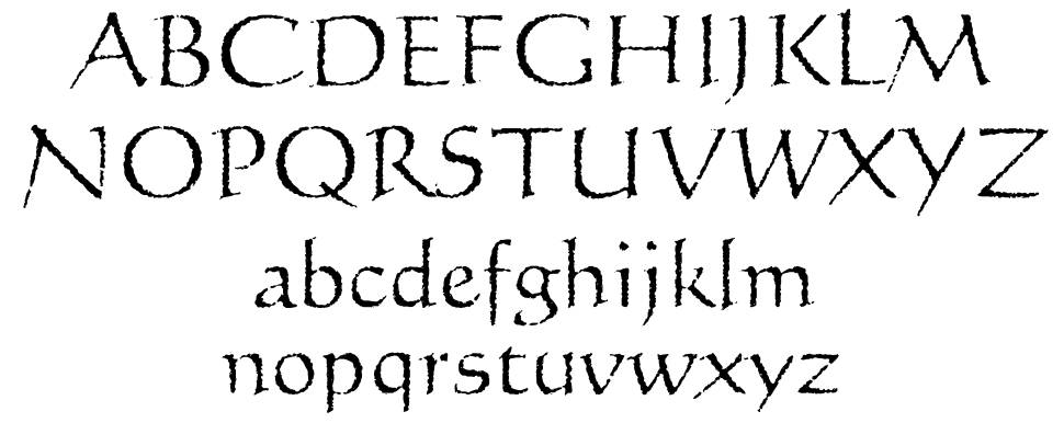 Licinia Aged font specimens