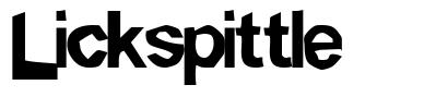 Lickspittle 字形