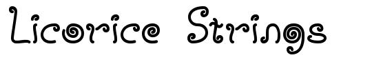 Licorice Strings písmo