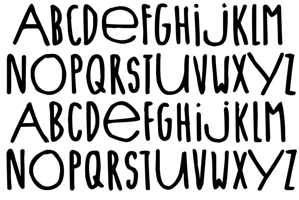Lieve Letters font specimens