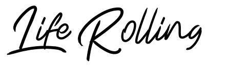 Life Rolling font