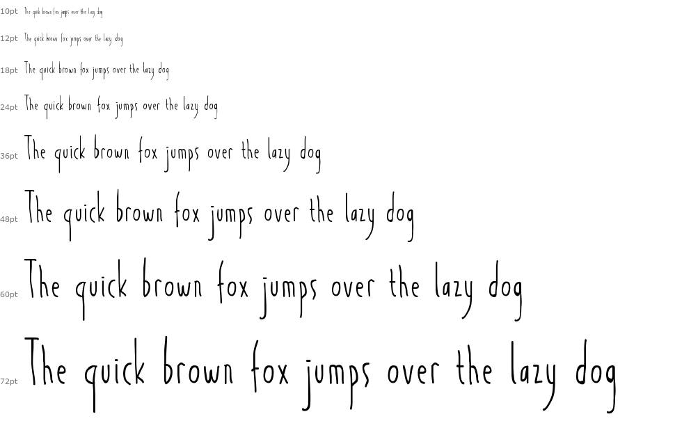 Light And Airy font Waterfall