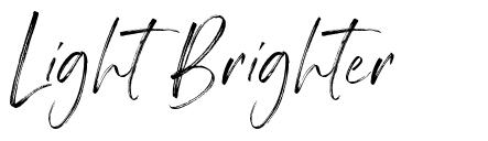 Light Brighter písmo