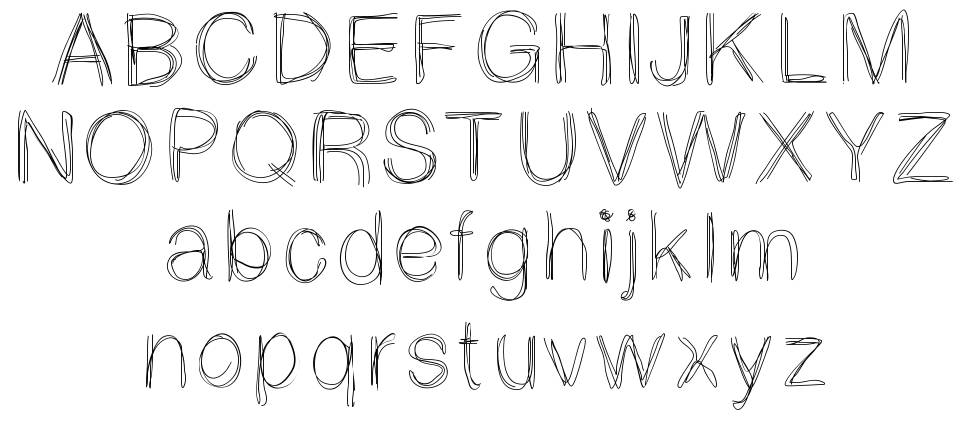 Light Scribe font specimens