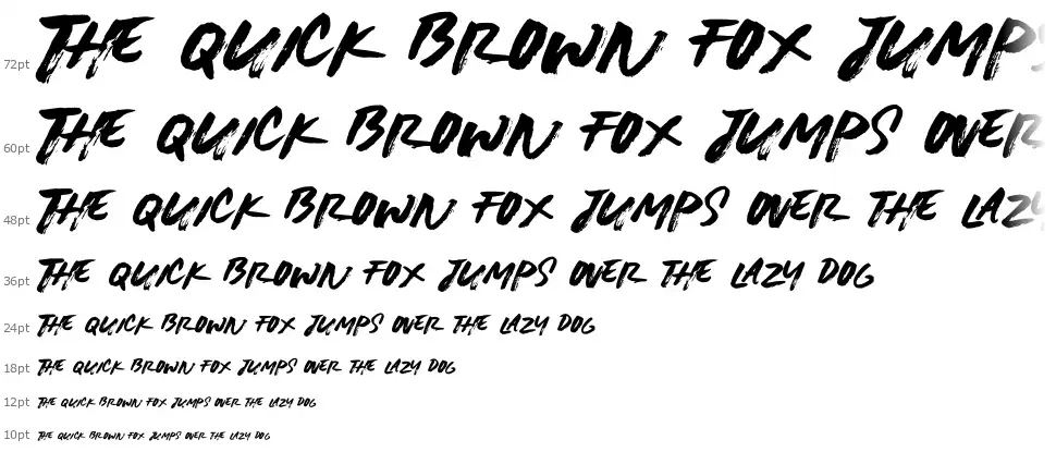 Lightbrushfont waterfall