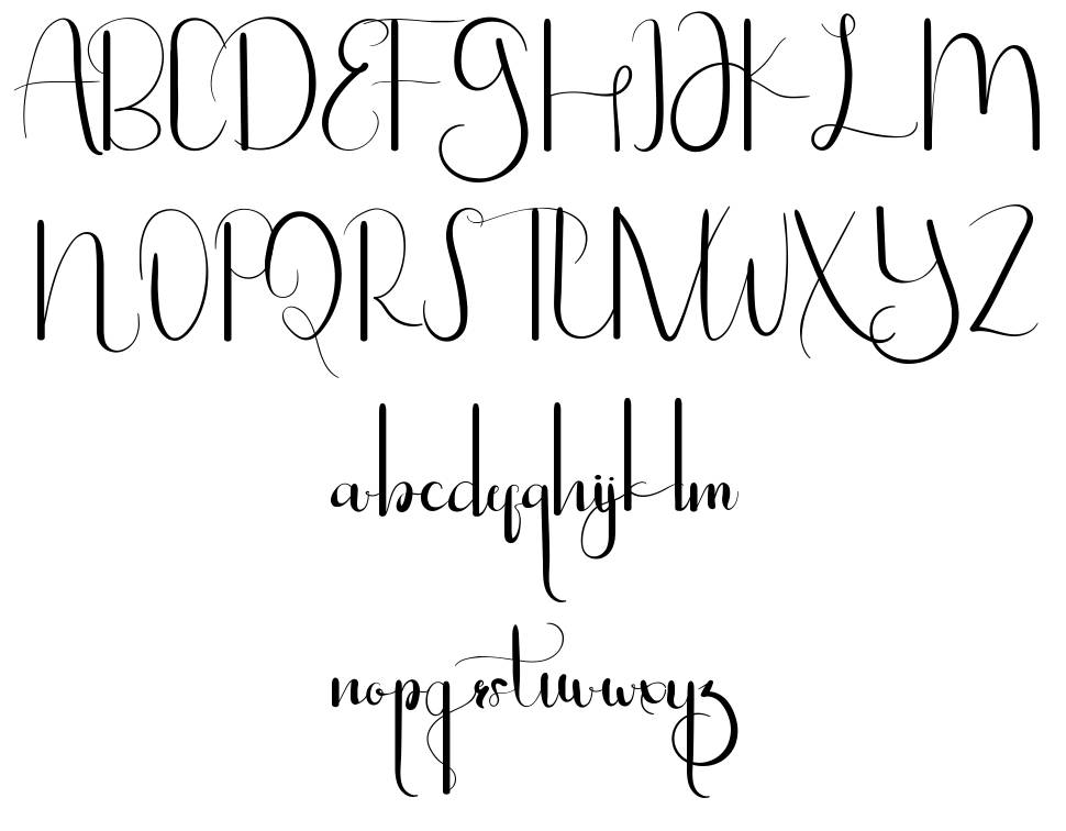 Lighten Up font specimens
