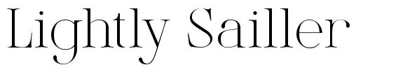 Lightly Sailler 字形