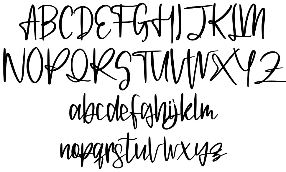 Lightshootfont specimens
