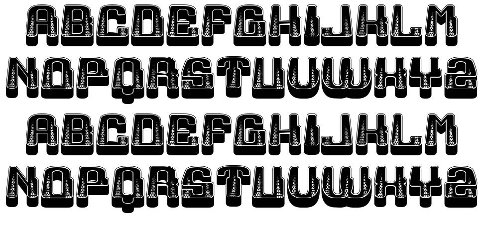 Lightshow font specimens