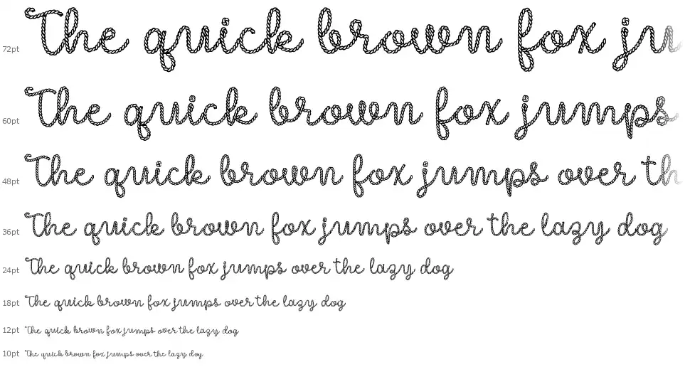 Like A Ropefont waterfall