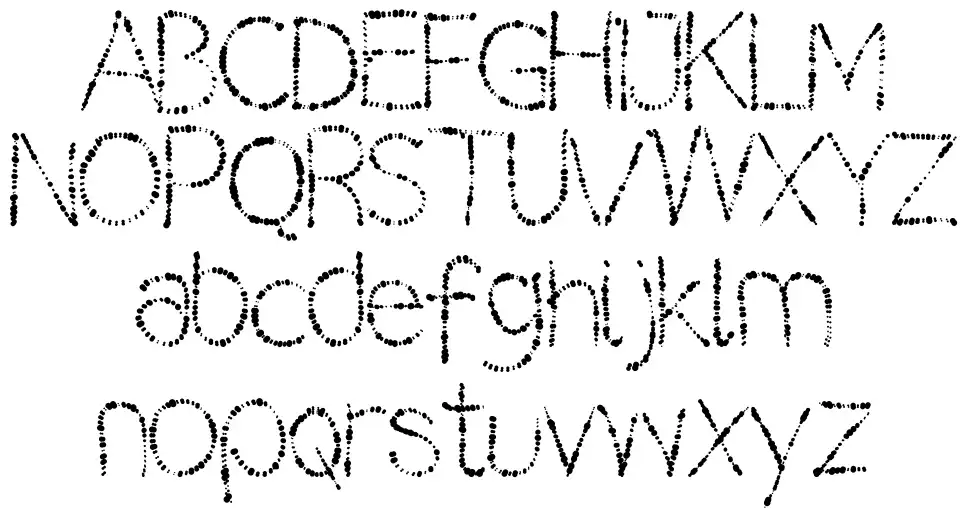 Lilas font specimens