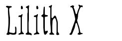 Lilith X шрифт