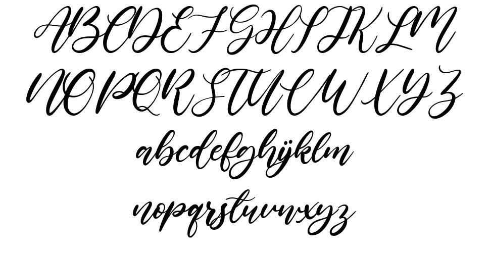 Lilybud font specimens
