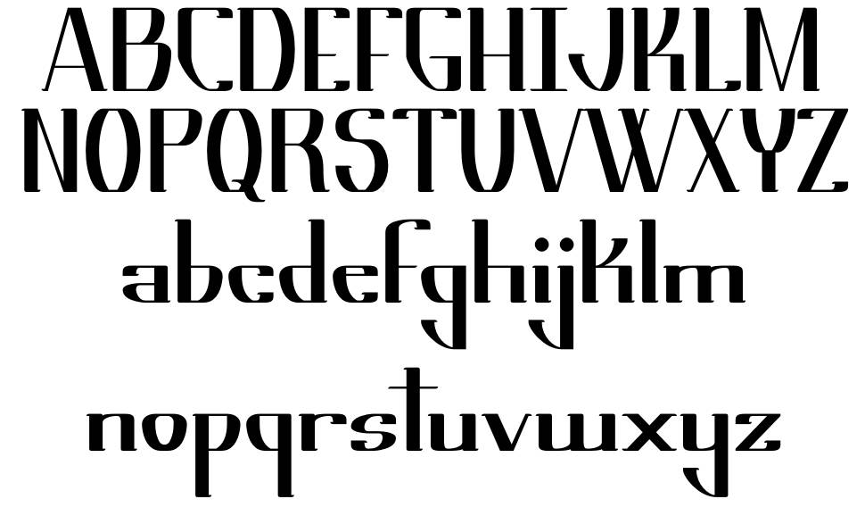 Limerick font Örnekler