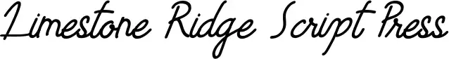 Limestone Ridge Script Press