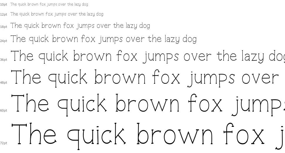 Limited font Waterfall