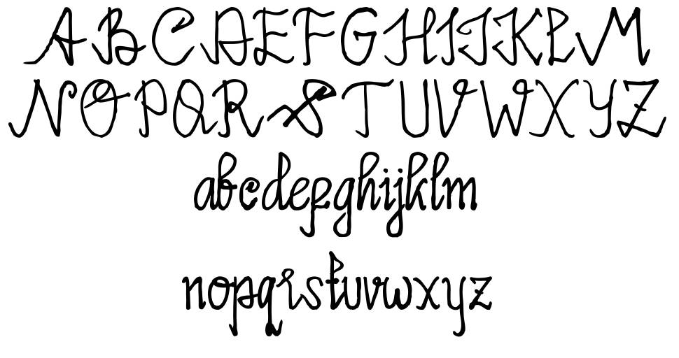 Limpoke font specimens