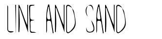 Line and Sand font