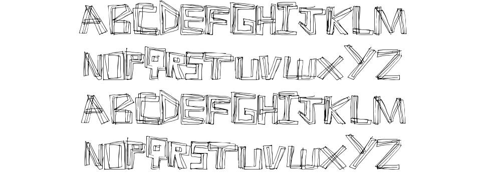 Line Fever font specimens
