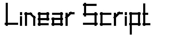 Linear Script フォント