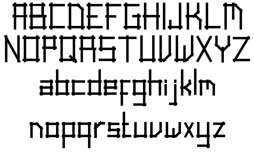 Linear Script font specimens