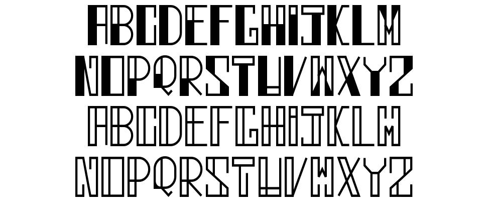 Linegers font specimens