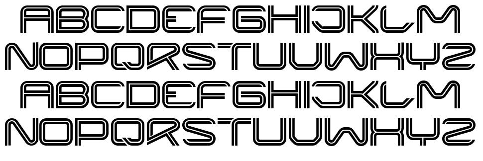 Liner font specimens