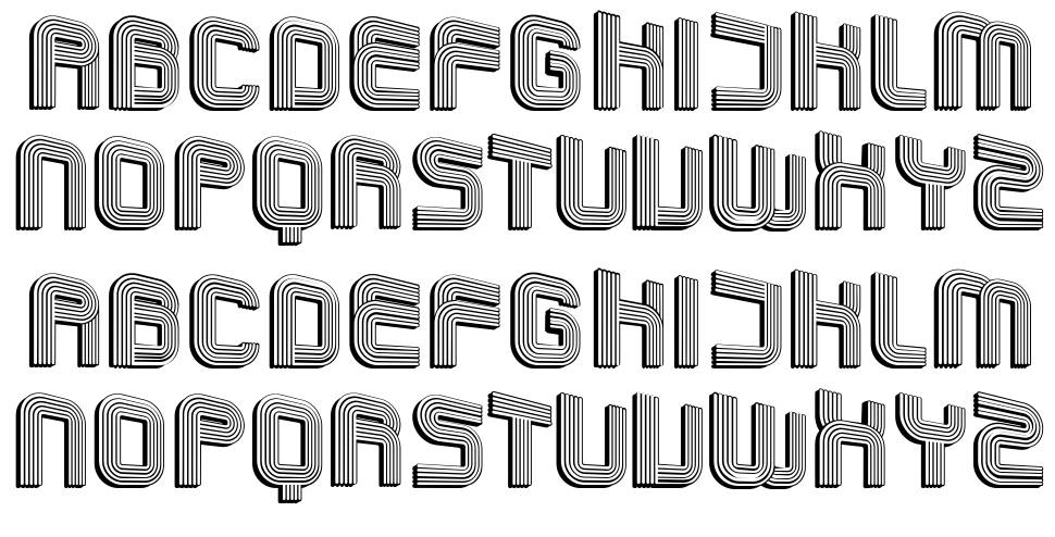 Linesa font specimens