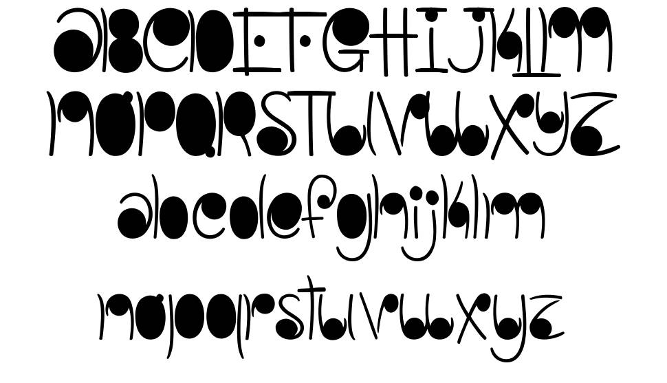 Linestones font specimens