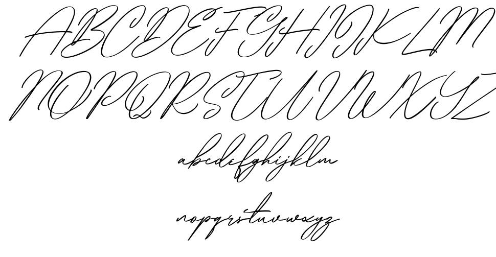 Linestorys font specimens