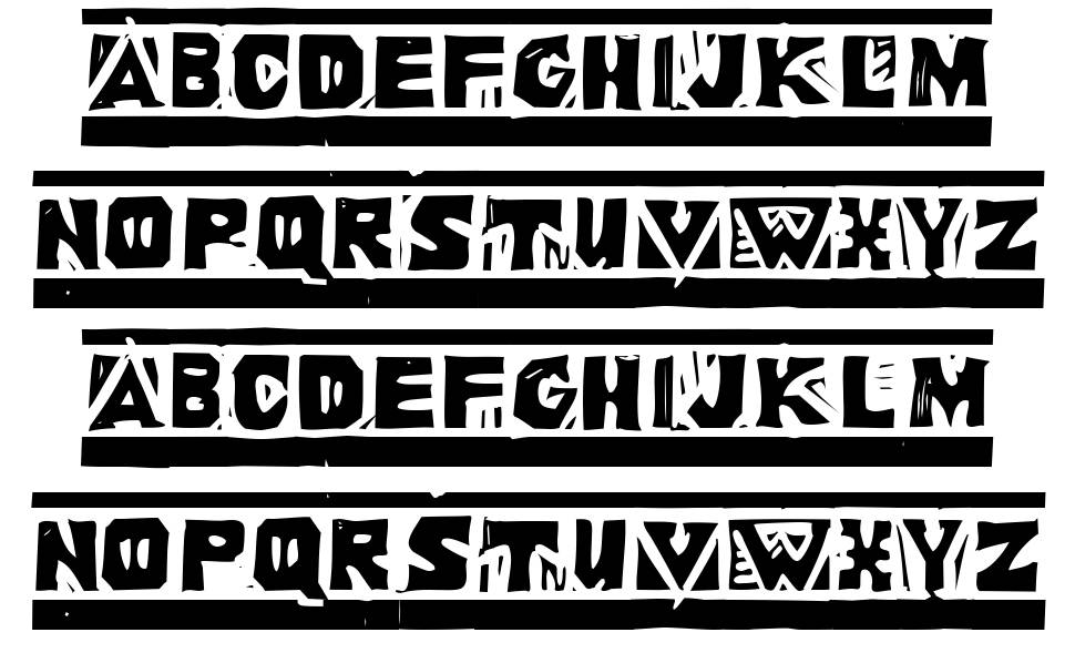 Linoleum font specimens
