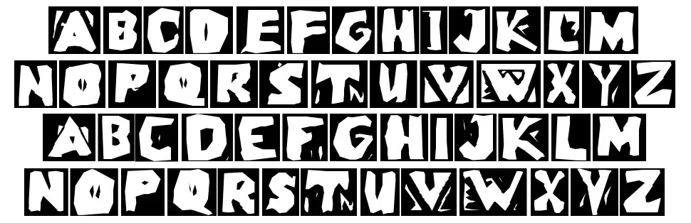 LinoLeumInversfont specimens